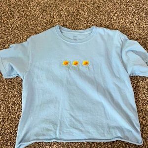 light blue brandy melville daisy top